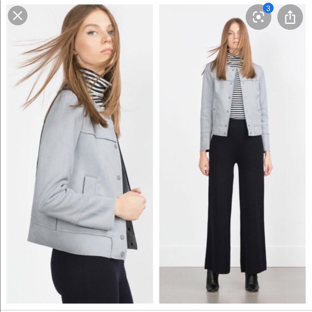Zara Faux Suede Jacket
